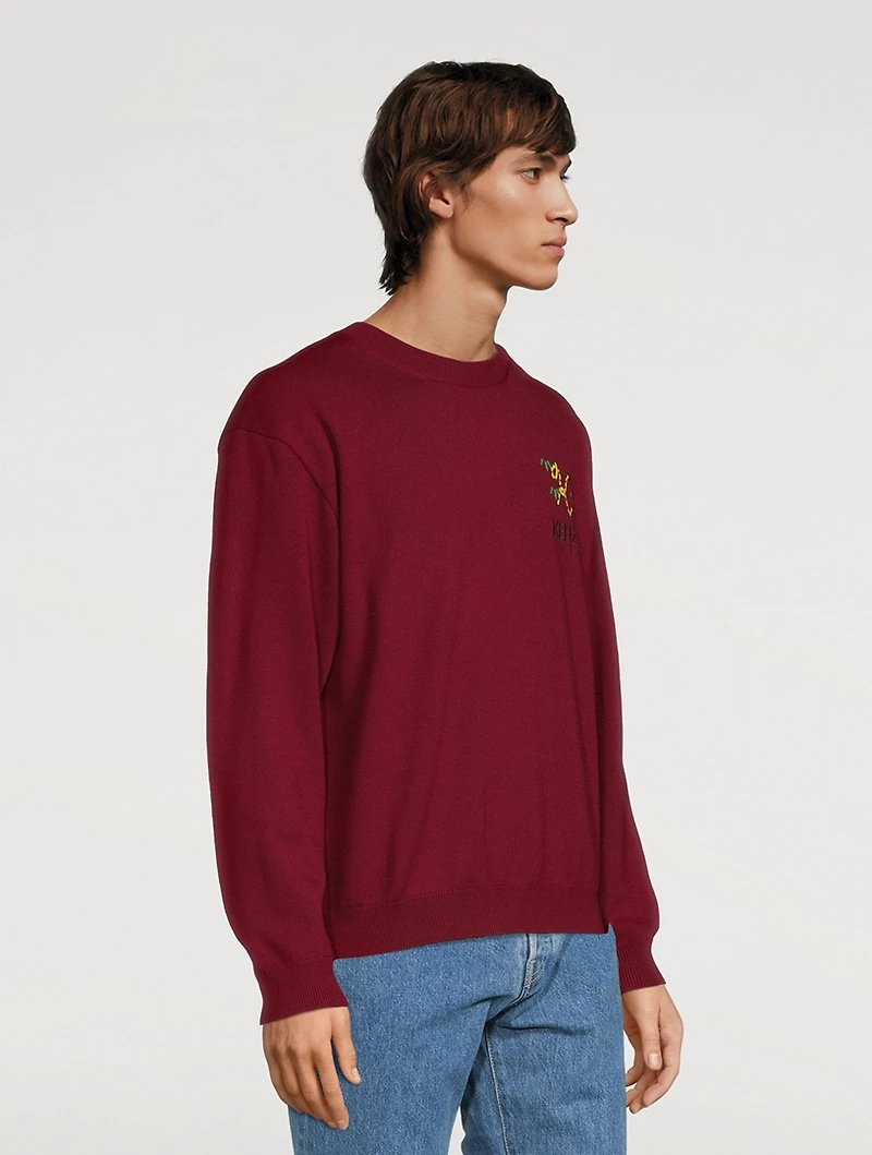 Tiger Tail K Wool Oversized Sweatshirt