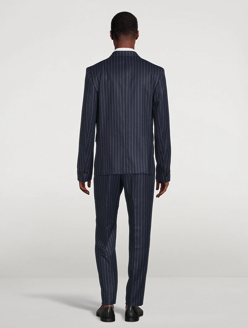 Wool Pinstripe Blazer