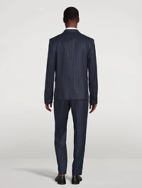 Wool Pinstripe Blazer