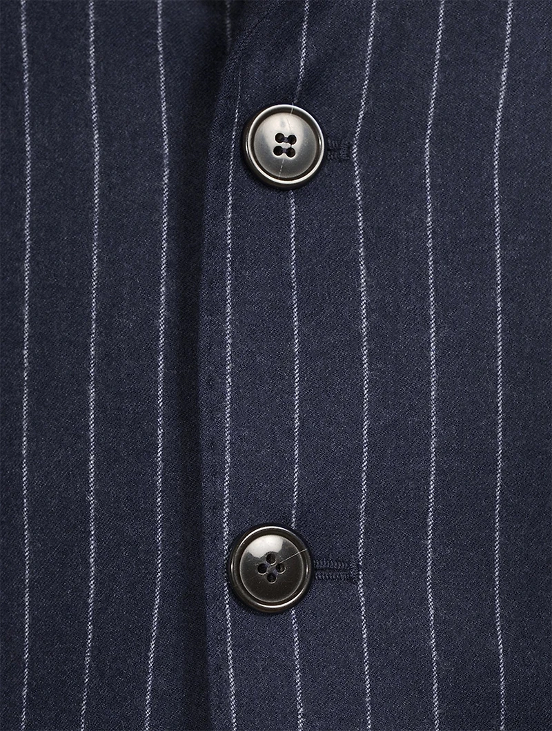Wool Pinstripe Blazer