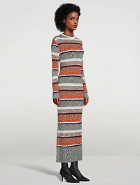 Long-Sleeve Midi Dress