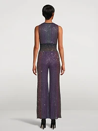 V-Neck Beaded Jumpsuit
