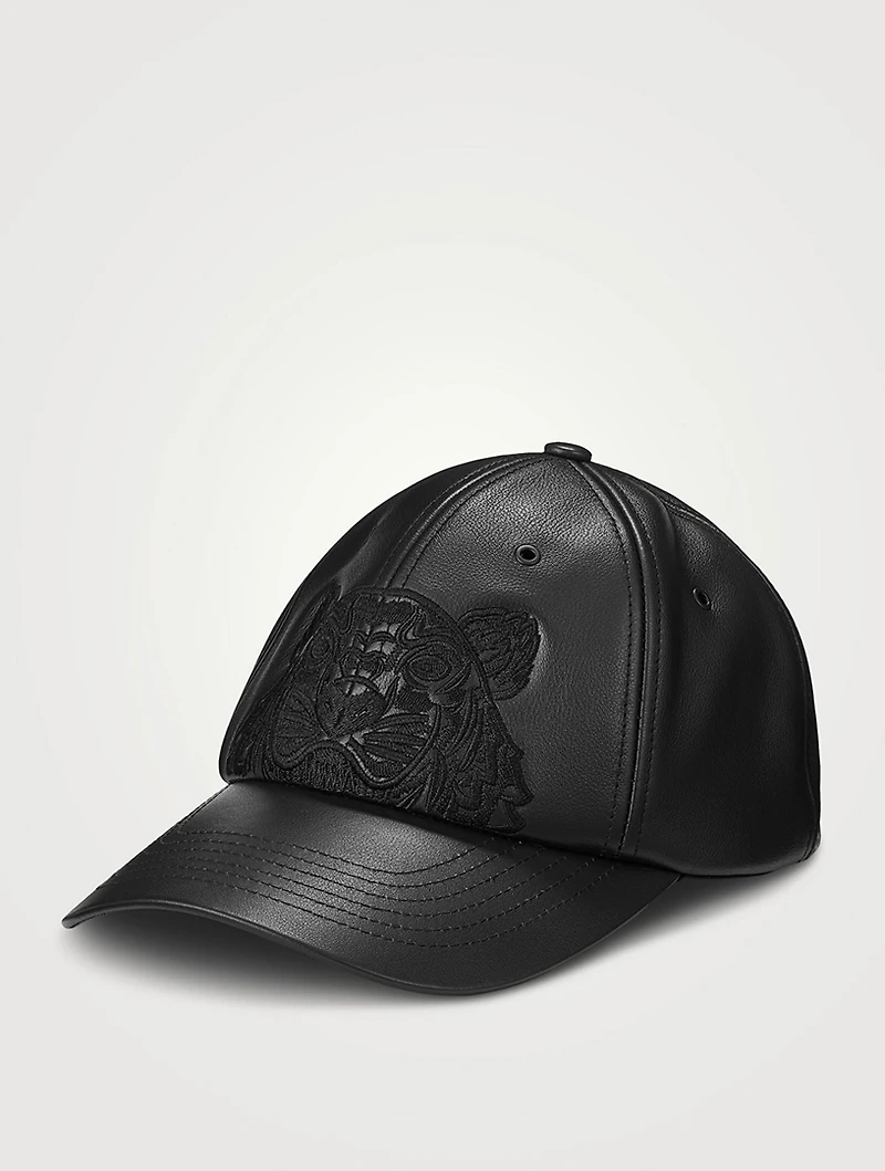Tiger Leather Baseball Cap