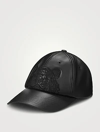Tiger Leather Baseball Cap