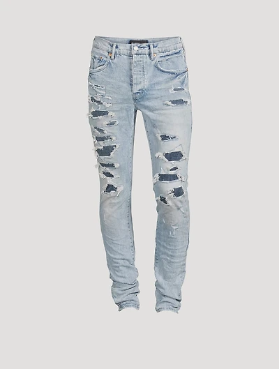 Destroy Repair Slim-Fit Jeans