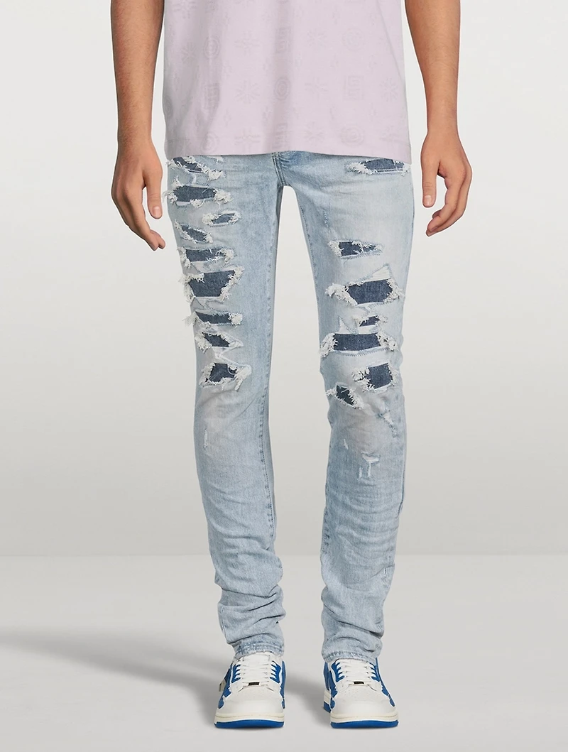 Destroy Repair Slim-Fit Jeans