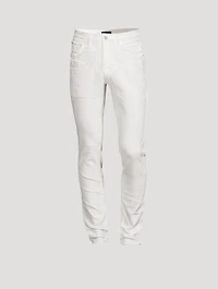 Iridescent Pearl Slim-Fit Jeans