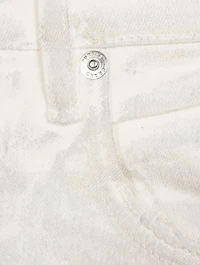 Iridescent Pearl Slim-Fit Jeans