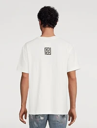 Meander Chain Textured Jersey T-Shirt
