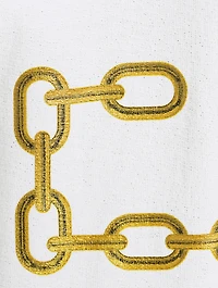 Meander Chain Textured Jersey T-Shirt