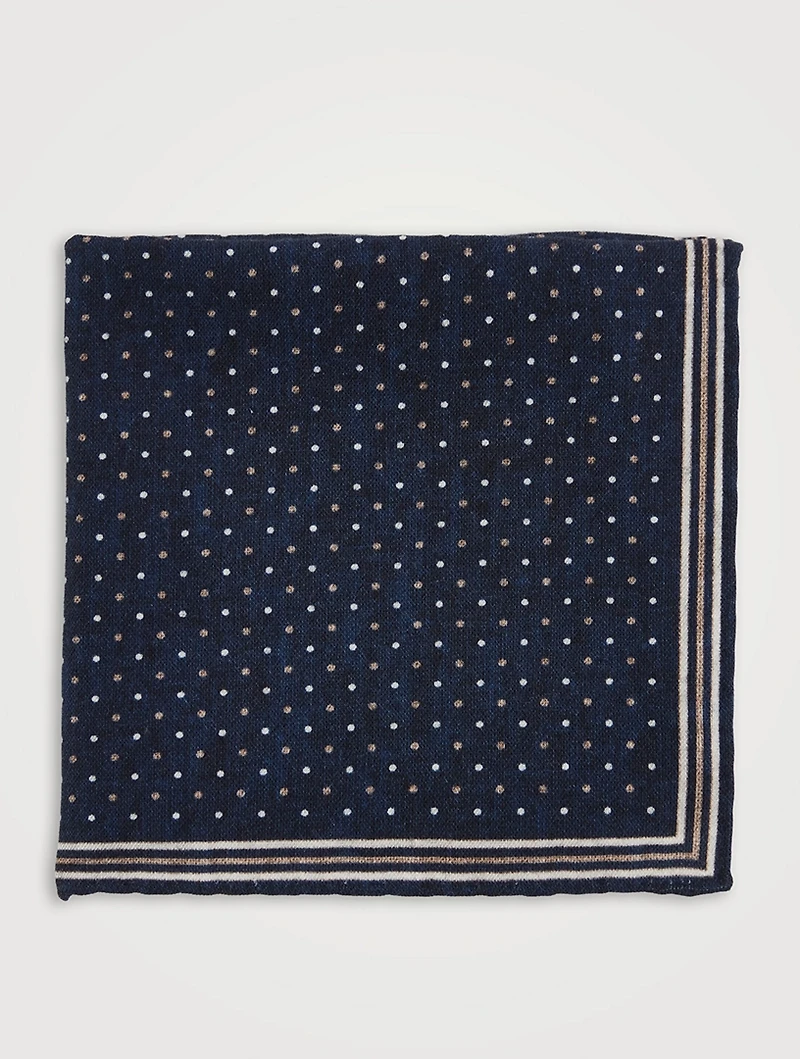 Wool And Cotton Pocket Square