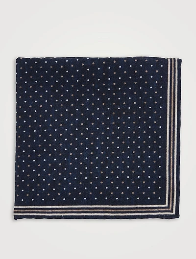 Wool And Cotton Pocket Square