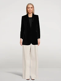 Marcelina Wool Wide-Leg Trousers