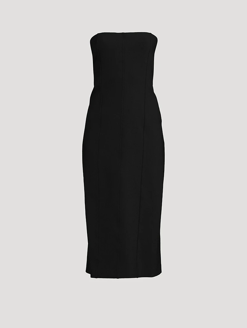 Melonia Strapless Scuba Dress