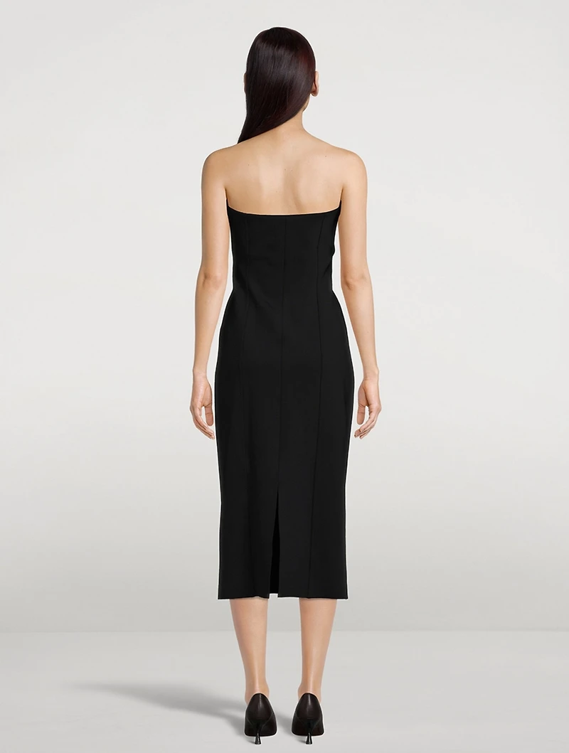 Melonia Strapless Scuba Dress