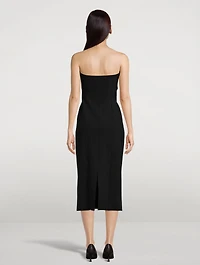 Melonia Strapless Scuba Dress