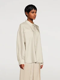 Abigail Silk Utility Shirt