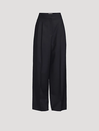 Mare Wool Wide-Leg Trousers