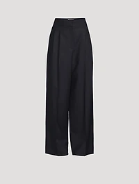 Mare Wool Wide-Leg Trousers