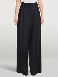 Mare Wool Wide-Leg Trousers