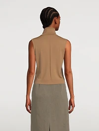 Piita Sleeveless Wool Turtleneck