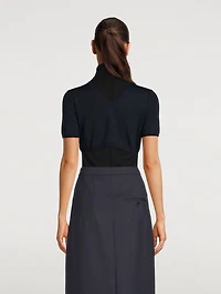 Vic Wool And Silk Cropped Sweater