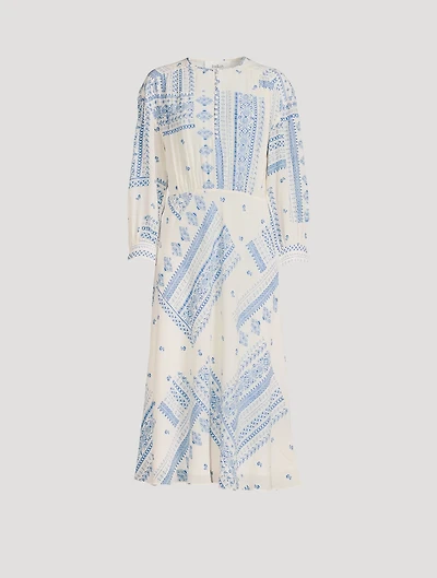 Ines Midi Dress In Bandana Print
