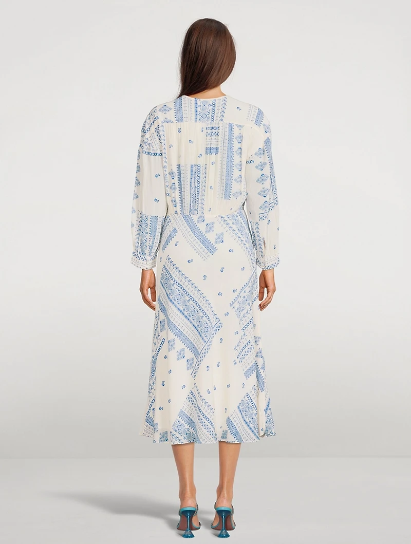 Ines Midi Dress In Bandana Print