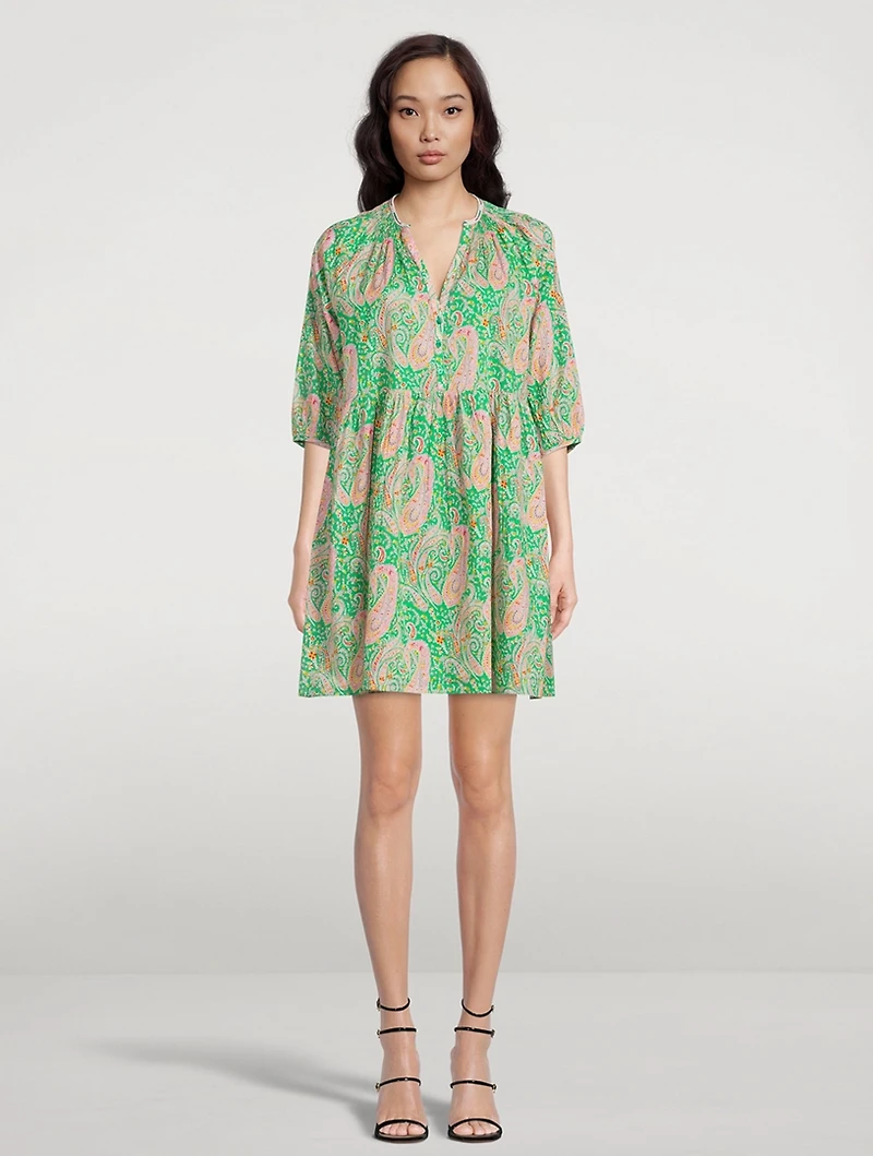 Odeon Mini Dress Paisley Print