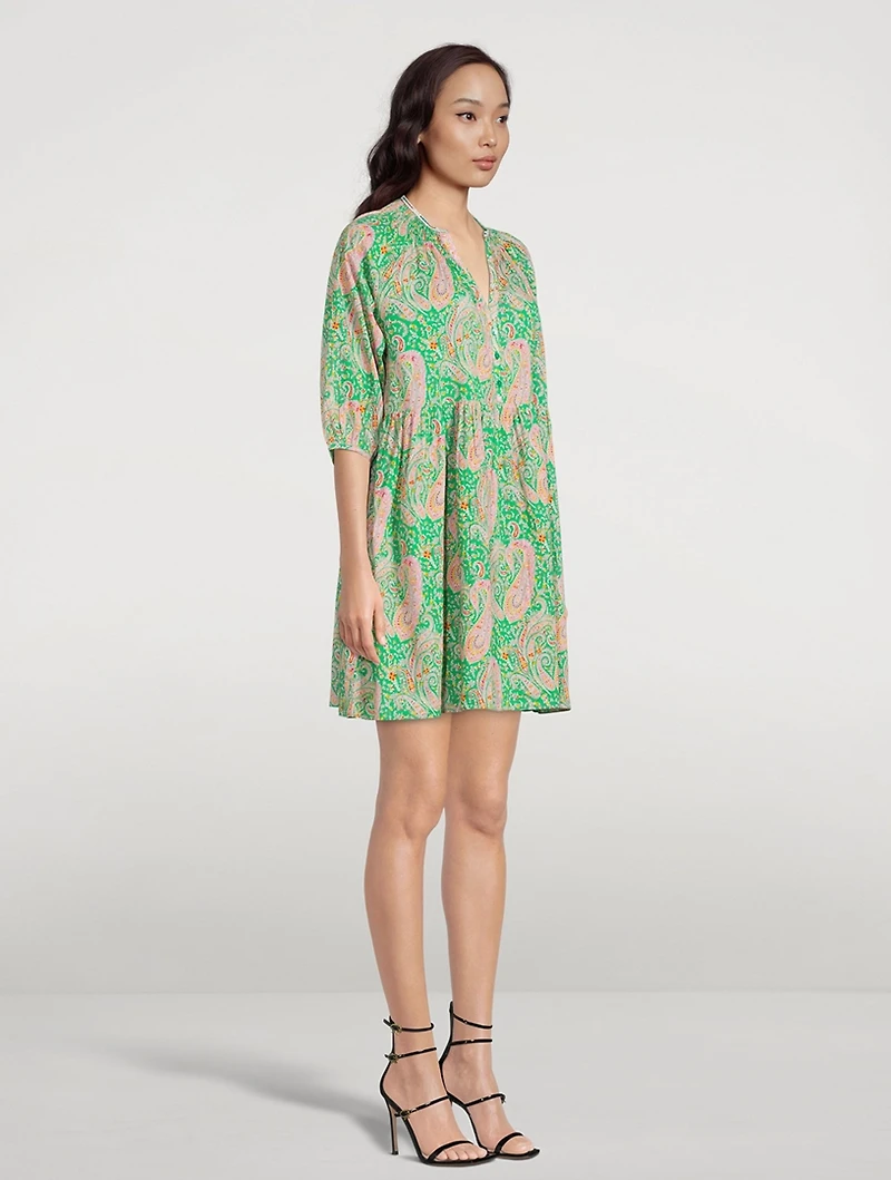 Odeon Mini Dress Paisley Print