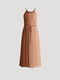 Ombré Crepe Halter Dress