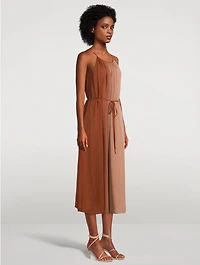 Ombré Crepe Halter Dress