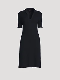 Lace-Trimmed Polo Dress