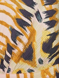 Candy Cut-Out Maxi Dress Ikat Print