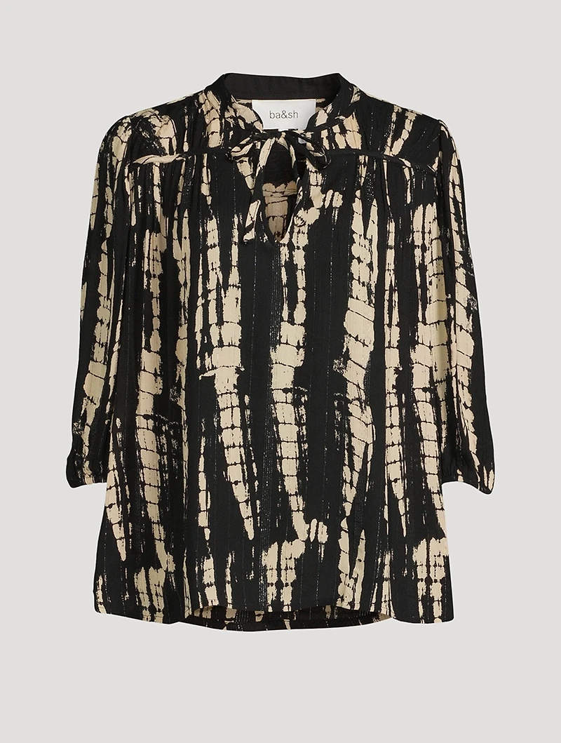 Kea Blouse Tie-Dye Print