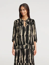 Kea Blouse Tie-Dye Print