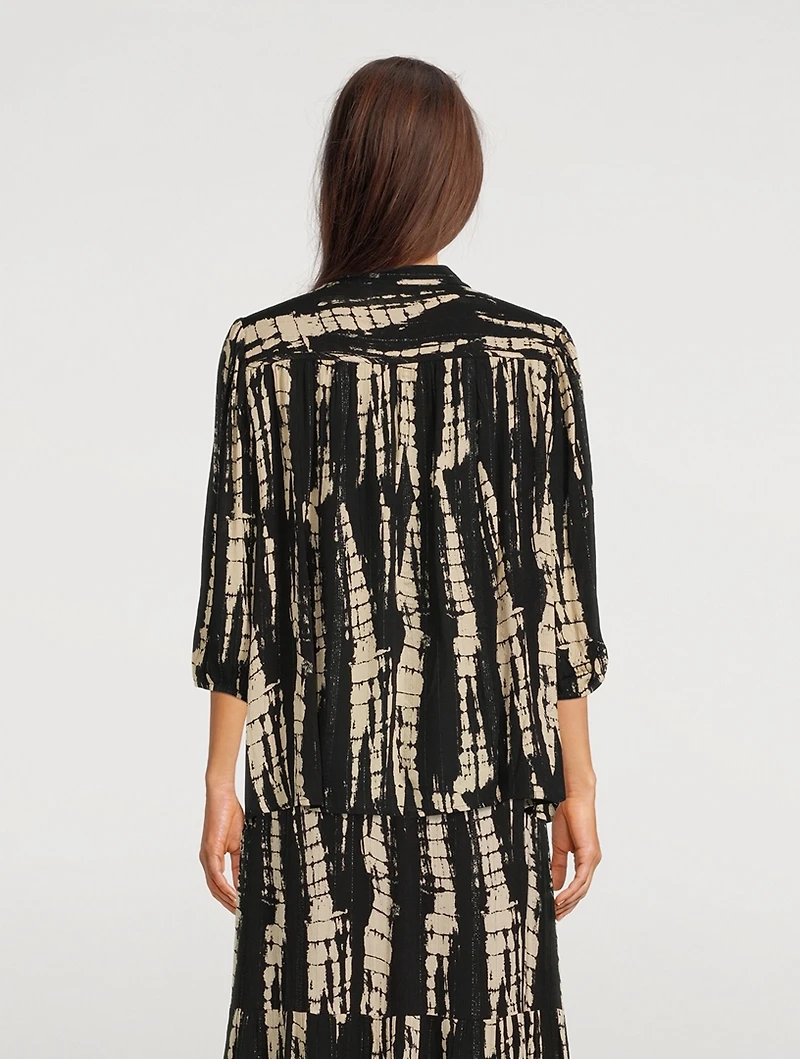 Kea Blouse Tie-Dye Print
