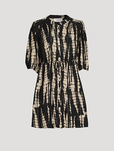 Kenya Shirt Dress In Tie-Dye Print