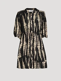 Kenya Shirt Dress In Tie-Dye Print
