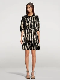 Kenya Shirt Dress In Tie-Dye Print