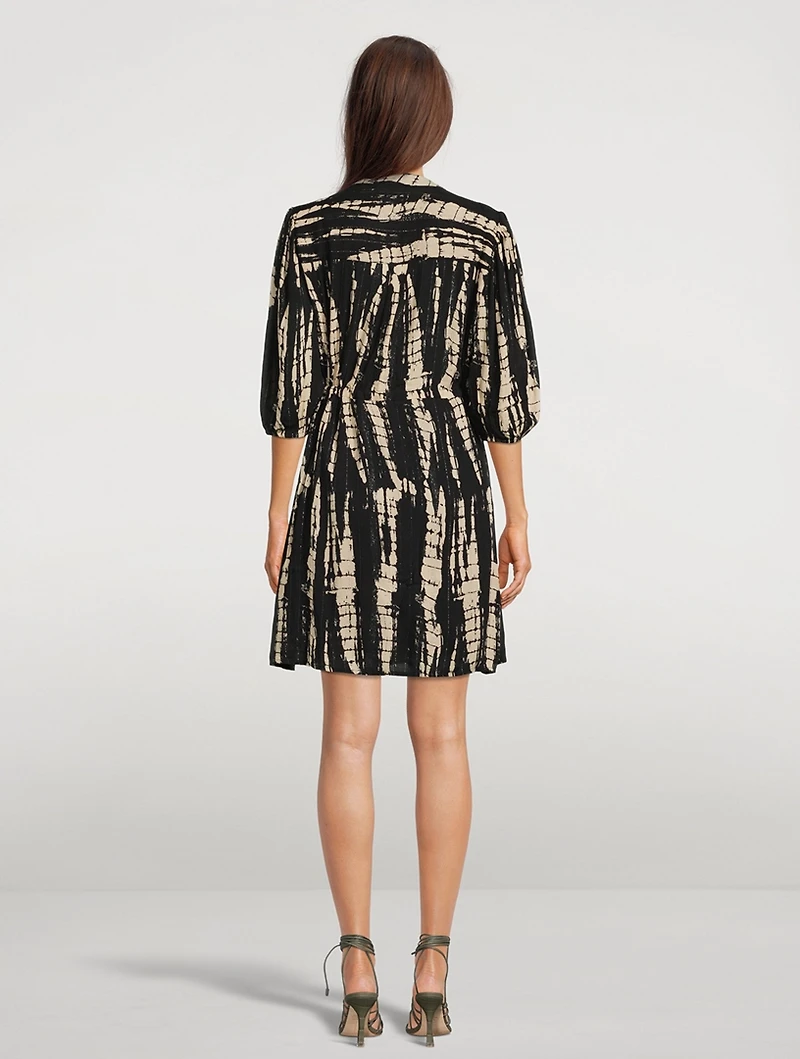 Kenya Shirt Dress In Tie-Dye Print