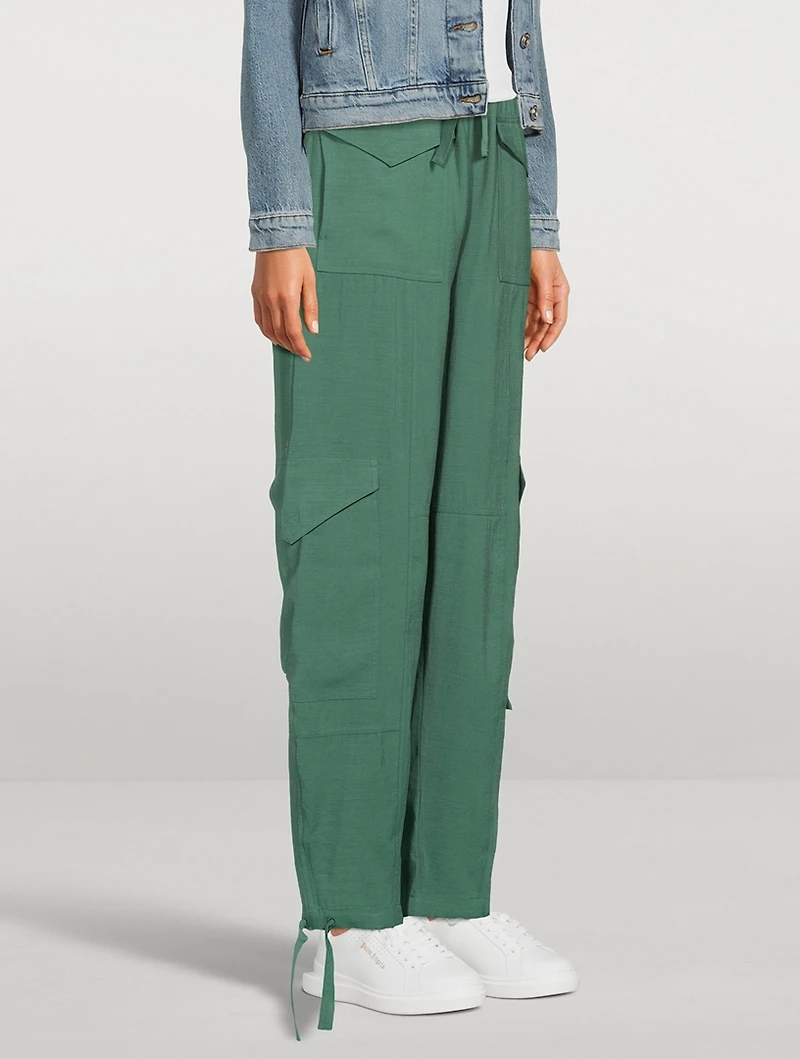 Slub Cargo Pants