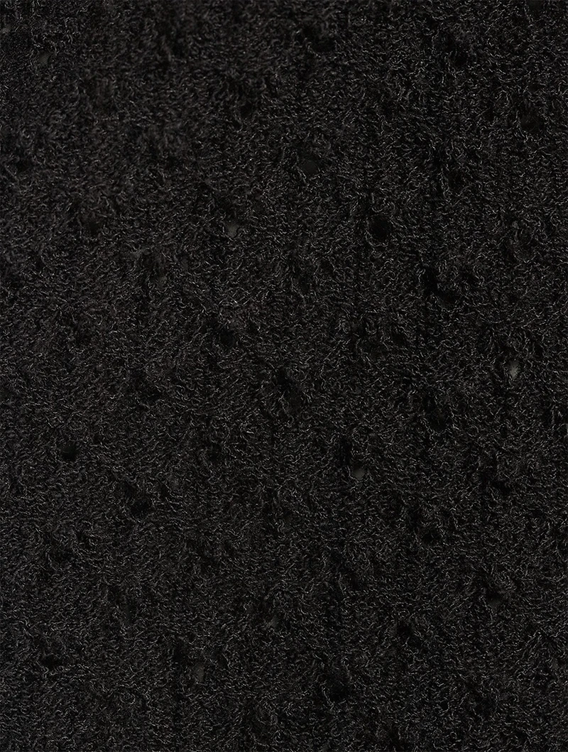 Bouclé Knit T-Shirt