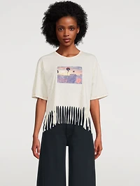 Cropped Fringe T-Shirt
