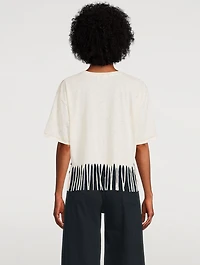 Cropped Fringe T-Shirt