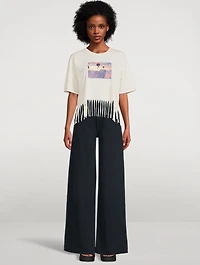 Cropped Fringe T-Shirt