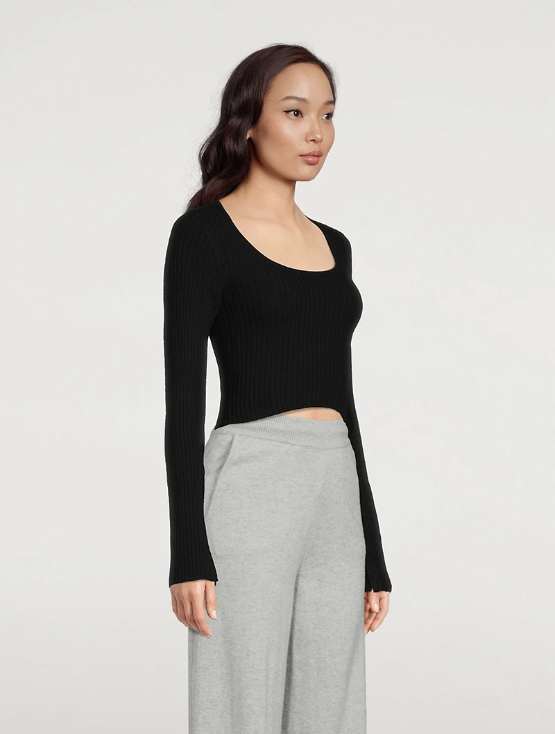 Assens Wool And Cashmere Crop Top