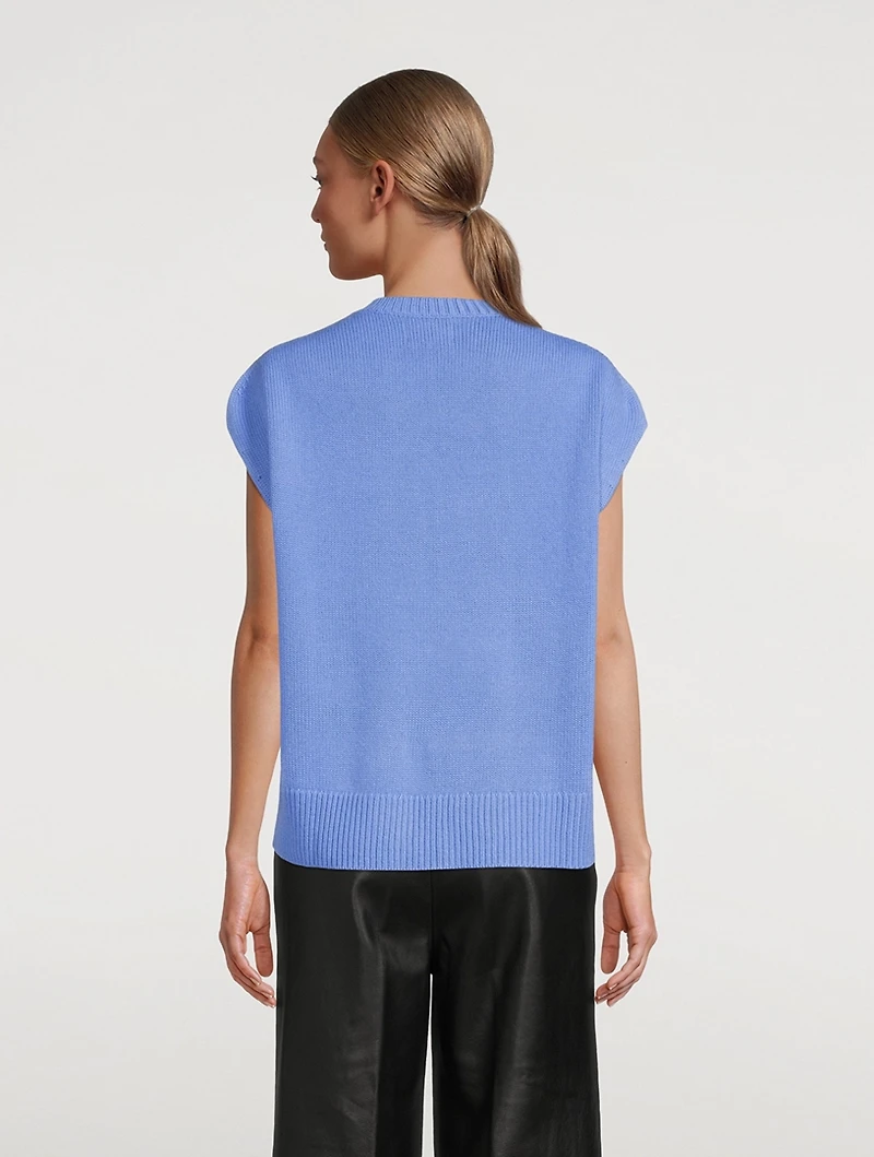 Sagar Wool And Cashmere Sleeveless Sweater