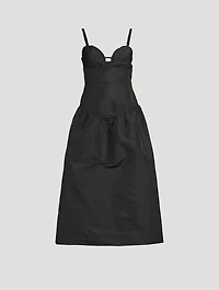 Taffeta Midi Dress