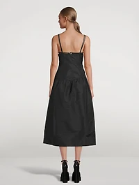 Taffeta Midi Dress